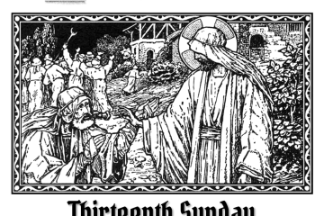 Glasgow Traditional Latin Mass Thirteenth Pentecost